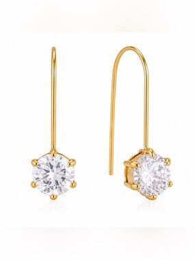 Classic Gold Drop Earrings D192